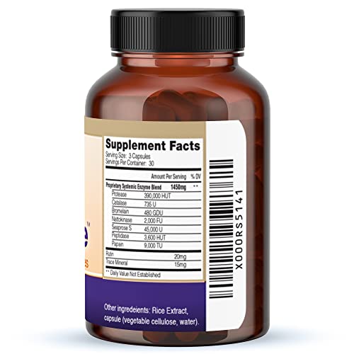 WellnessOne Proteolytic Enzymes Supplements Digestion Systemic