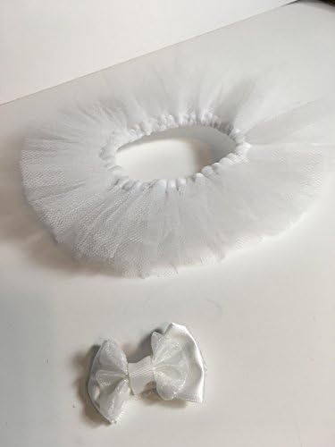 Hatchimals Clothes: Tutu and Bow set in White