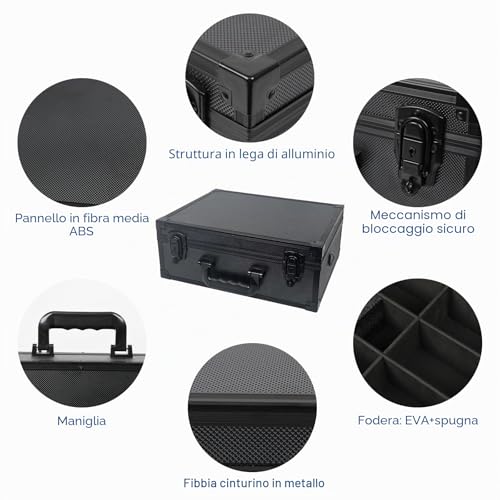 iDiskk Toploader Storage Box - Custodia per carte da 600+ con serratura, protezione resistente per carte sportive/di trading, organizzatore imbottito con chiavi，top loader storage box