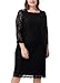 Nemidor Women's 3/4 Sleeves Plus Size Cocktail Party Midi Lace Dress