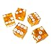 YH Poker Set of 5 Precision 19mm Serialized Casino dice with Razor Edges and Corners (Yellow) ¡­
