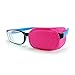 Alfto Children Adult Eye Patch for Glasses to Treat Lazy Eye/Amblyopia/Strabismus 12pcs(Blue + Pink)(4.21inch x 1.96inch)
