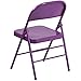 Flash Furniture HERCULES COLORBURST Series Bubblegum Pink Triple Braced & Double Hinged Metal Folding Chair