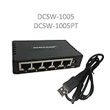 Dualcomm DCSW-1005 USB Powered 5-Port 10/100 Fast Ethernet Switch TAP (Port Mirroring)