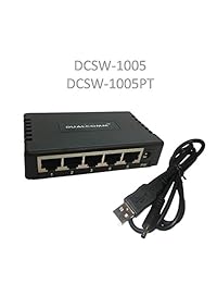 Dualcomm dcsw 1005pt llave de red Ethernet 10 100 W   PoE Pass through