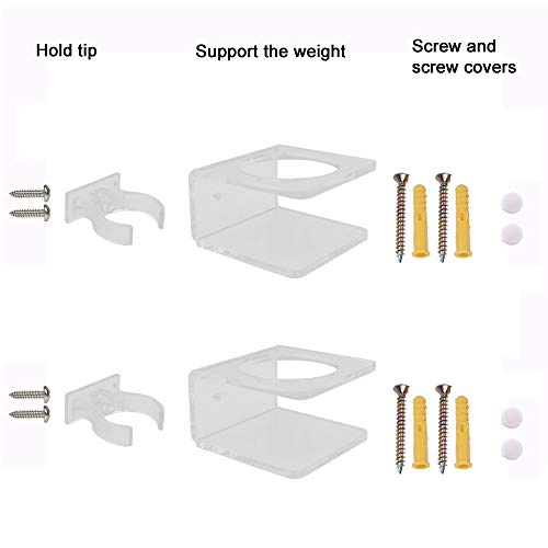 YYST Clear Light Saber Wall Mount Wall Rack Wall Holder - 2 Pack - //coolthings.us