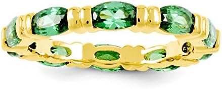 Vermeil 10th Anniversary Eternity Band, Size 8
