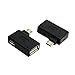 chenyang Micro USB OTG Power Adapter 2 in 1 Micro USB Male to USB 2.0 Female 90 Degree Right Angled Connector Adapter