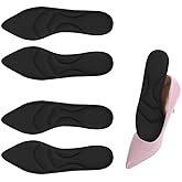Keroius 2 Pairs High Heel Insoles Shoe Cushion Inserts Comfort Sponge Insert for Women Breathable Shoe Pads for Foot Pain,Heel Sore,Loose Shoes ,Arch Pain