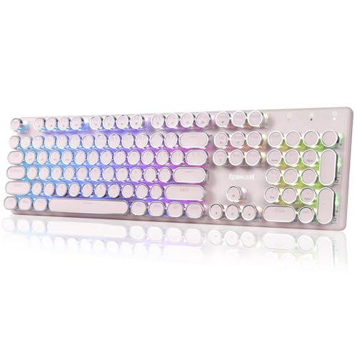 Redragon K710 Wireless Typewriter Gaming Keyboard Pink