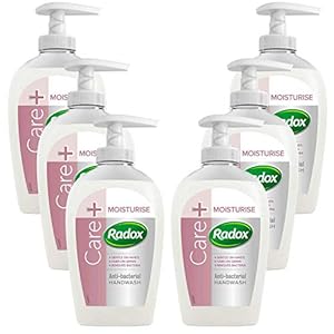 Radox Hand Wash Pack of 6, Cleansing Hand Wash that Protects Hands, Antibacterial Soap with Added Moisturisers, Gentle…