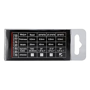 Alomejor 2-Pack Tire Liners - Puncture Protection For 700C, 26", 27.5", 29" Bike Tubes (Fits 26 Inch)