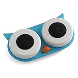 Kikkerland Retro Owl Contact Lens Case-Blue
