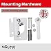 Sound Bass Play 1 Wall Mount, White, Pair, Compatible with Sonos Play:1 Only, Twin Pack, Adjustable Swivel & Tilt Mechanism, 2 Mounting Brackets Includes All Fixings