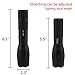 KEKU Flashlight LED, New 1000 Lumen Handheld Cree XML T6 Water Resistant Camping Torch Adjustable Focus Zoom Tactical Light Lamp for Outdoor Sports