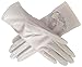 Flywife Women's Bridal Wedding Lace Gloves Derby Tea Party Gloves Victorian Gothic Costumes Gloves (Bowknot white)