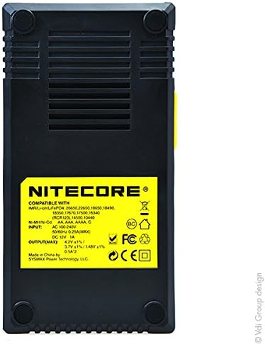Nitecore D2 DigiCharger for Rechargeable Battery with LCD Display,Black, Li-ion (26650, 22650, 18650, 17670, 18490, 17500 - Image 5