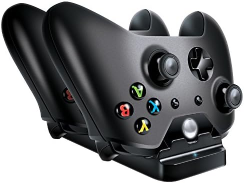 Dream Gear Xbox One Dual Charging Dock Charger Station with 2 Rechargeable Batteries For Xbox One/One S/One Elite Wireless Controller