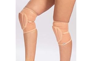 Queen Wear – Nude Latte Grip – Pole Dance Knee Pads – Perfect Woman Protection for Ballet Modern Dance and Indoor Sports (XL)