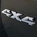 TK-KLZ 2Pcs 3D ABS 4X4 Four-Wheel Drive Logo Premium Car Side Fender Rear Trunk Emblem Badge Sticker Decals for Jeep Dodge Mercedes BMW Mustang Volvo Chevrolet Nissan Audi VW Ford Honda Toyota Lexus