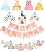 FIRST BIRTHDAY DECORATION SET Gold Cake Topper 
