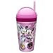 Zak Designs Minnie ZakSnak All-In-One Drink Tumbler + Snack Container For Toddlers – Spill-proof 4oz Snack Container Screws Securely Onto 10oz Tumbler With Accessible Straw, Minnie Bowtique