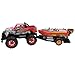 Speed Max King Friction Power Monster Truck Speed Boat Hauler Play Set by Kid Fun