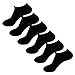 HOEREV Men's Bamboo Fiber No Show Invisible Socks, Pack of 6