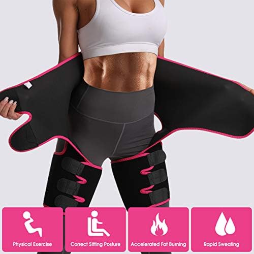 MEILYLA Waist Trainer 3-in-1 Thigh Trimmer for Women High Waist Body Shaper Sliming Support Belt Weight Butt Lifter for Sport Fitness Training Exercise 4 419ObOitUYL. AC