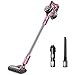 Eureka NEC124A PowerPlush Cordless Stick Vacuum Cleaner, Lightweight Digital Motor Lithium Battery and Motorized Brush, Handheld Vacuum, Pink