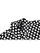 uxcell Men's Shirts Polka Dots Long Sleeve Slim Fit Printed Black Dress Button Down Shirt 44