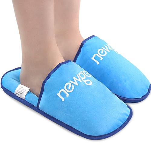 Photo 1 of NEWGO Gel Ice Slippers Ice Pack for Feet Plantar Fasciitis, FSA or HSA Cooling Slippers for Hot Feet Reuable Gel Cold Pack for Foot Neuropathy, Sore Feet, Post Foot Surgery, Swollen Feet - 2 Pack
