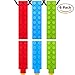 Sensory Chew Necklace for Boys & Girls + Chewelry Chewy Pencil Toppers Combo (6-Pack) - Kids Chewable Chewlery for ADHD + Chewing - Chewy Necklace Sensory Tool - Solace Chew Brick