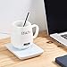 Coffee Mug Warmer Cup with Automatic Shut off for Office Home Use, Beverage Warmer Cups Plate Accessories for Milk Tea Coffee Warm Up to 131℉/55℃ 24 a day