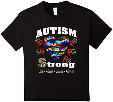 Kids Autism Awareness T Shirt 2017 8 Black