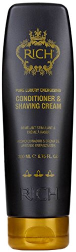 RICH Hair Care Pure Luxury Energizing Conditioner and Shaving Cream, 6.75 oz.