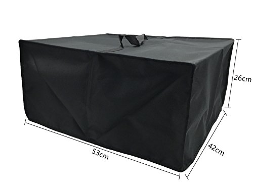 Wanty Black Antistatic Water-proof Dust-proof Nylon Fabric Printer Cover Case Protector for Canon PIXMA MX922 / MX532 / MX 472 / MX 452 / HP Officejet 5740 / Pro 6830 / ENVY 5640 Wireless Printers