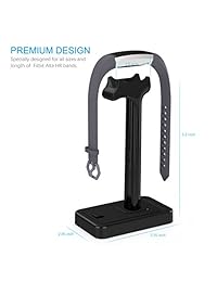 Fitbit alta & Fitbit alta HR Charger, gooq Cargador de repuesto soporte de cable Cable de carga Cradle Dock para Fitbit alta & Fitbit alta HR, negro