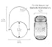 Muscccm 24 Pack Stainless Steel Wire Handles (Handle-Ease) for Mason Jar, Ball Pint Jar, Canning Jars, Mason Jar Hangers and Hooks for Regular Mouth, Silver(Not Included Jars)