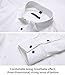 Men's Bamboo Fiber Dress Shirts Slim Fit Solid Long Sleeve Casual Button Down Shirts, Elastic Formal Shirts for Men,White Shirts, 15.5
