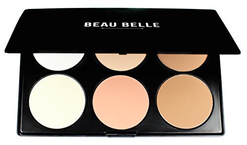 Beau Belle Highlight and Contour Palette - Contouring and Highlighting Kit - Highlighter Makeup - Contouring and Highlighting Palette - Highlighter Makeup Palette - Contour Kit - Contour Palette - Contouring Kit - Contouring Makeup