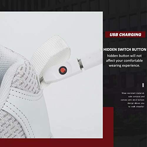 Fiber Optic LED Shoes Light Up Sneakers for Women Men with USB Charging