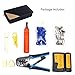 [UPGRADED] CloverTale Network Tool Repair Installation Kit, Ethernet POE LAN Cable Tester Computer Maintenance Coax Crimper Tool for RJ-45/11/12 Cat5/5e with Connector Accessories