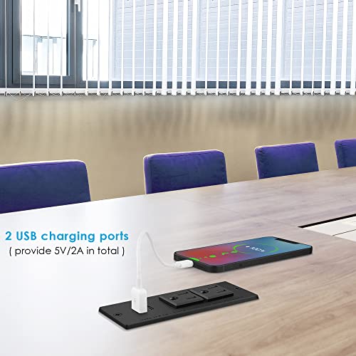 Conference Recessed Power Strip Socket,Gun Safe Power Outlet Kit