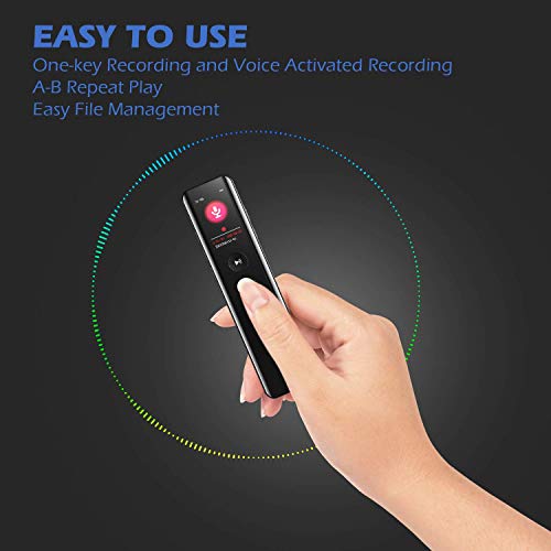 16GB Digital Voice Recorder, 1536Kbps HD Audio Dictaphone