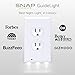 SnapPower Guidelight - Outlet Coverplate with LED Night Lights, Duplex, White