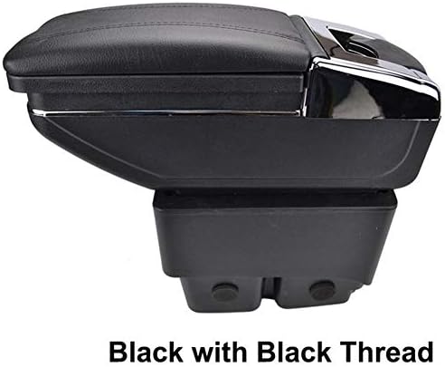 Euopat Car Armrest,Center Centre Console Storage Box, Armrest Rotatable For Ford Fiesta 2010 2011 2012 2013 2014 2015 20162010 2011 2012 2013 2014 2015 2016