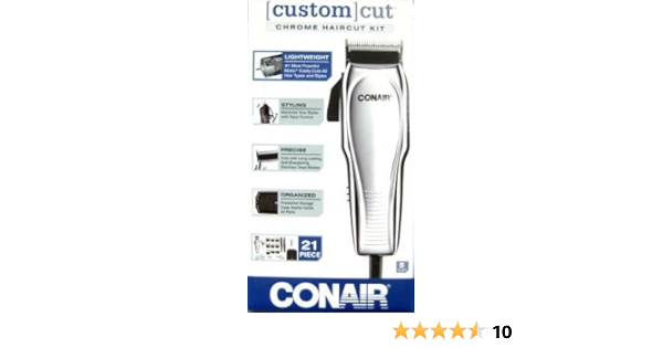 conair chrome custom cut 21 piece