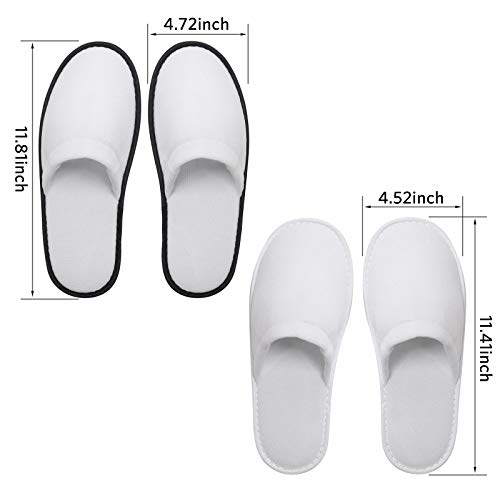 Hotel Spa Slippers Closed Toe Home Guest Slippers for Adult 20 Pairs