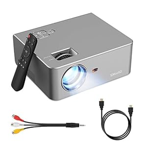 YOHOOLYO Mini Proiettore Portatile, 5500 Lumen Videoproiettore, 1080P con 200 pollici Display, 50000 Ore Cinema… - immagine 1